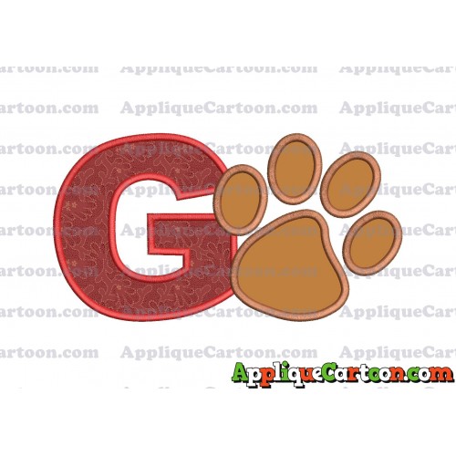 Paw Patrol Applique Embroidery Design With Alphabet G