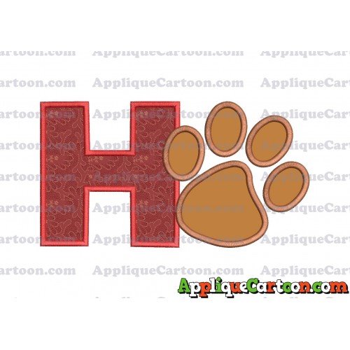 Paw Patrol Applique Embroidery Design With Alphabet H