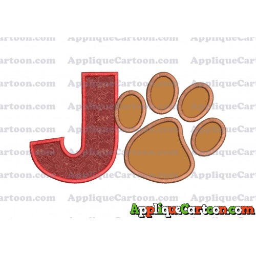 Paw Patrol Applique Embroidery Design With Alphabet J