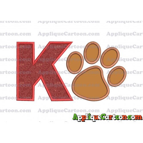 Paw Patrol Applique Embroidery Design With Alphabet K