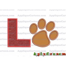 Paw Patrol Applique Embroidery Design With Alphabet L
