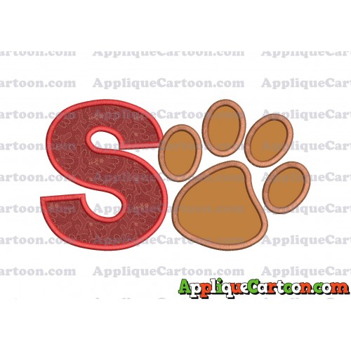 Paw Patrol Applique Embroidery Design With Alphabet S