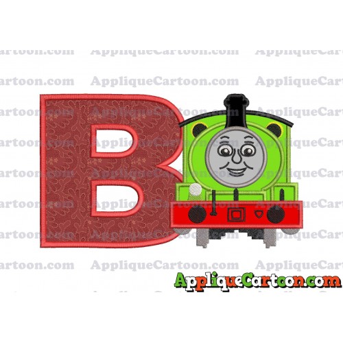 Percy the Train Applique 02 Embroidery Design With Alphabet B