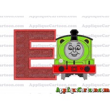 Percy the Train Applique 02 Embroidery Design With Alphabet E