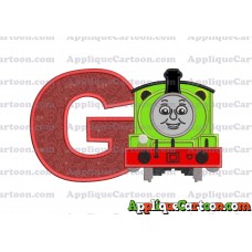 Percy the Train Applique 02 Embroidery Design With Alphabet G