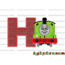 Percy the Train Applique 02 Embroidery Design With Alphabet H