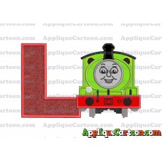 Percy the Train Applique 02 Embroidery Design With Alphabet L