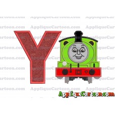 Percy the Train Applique 02 Embroidery Design With Alphabet Y