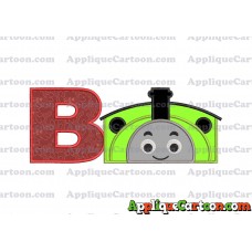 Percy the Train Applique Embroidery Design With Alphabet B