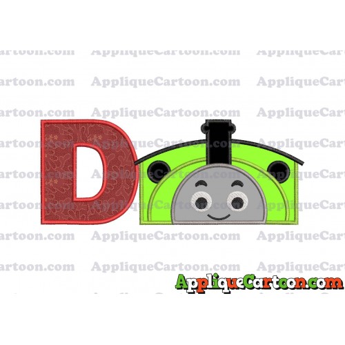 Percy the Train Applique Embroidery Design With Alphabet D