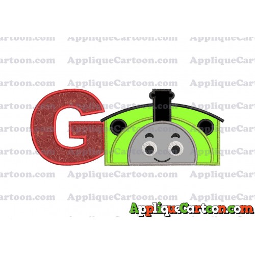 Percy the Train Applique Embroidery Design With Alphabet G