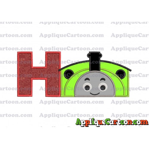 Percy the Train Applique Embroidery Design With Alphabet H