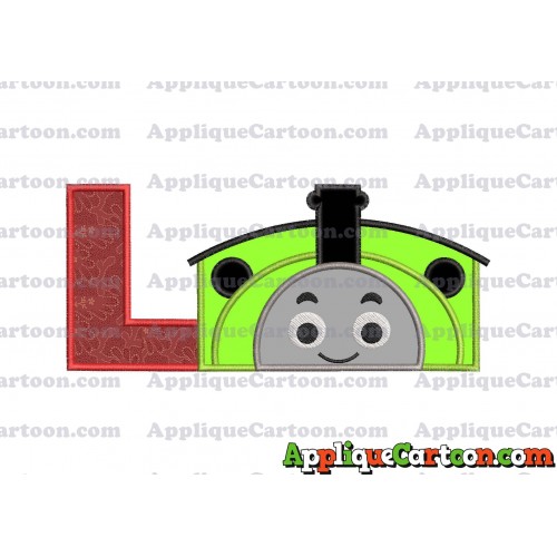 Percy the Train Applique Embroidery Design With Alphabet L