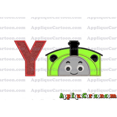 Percy the Train Applique Embroidery Design With Alphabet Y