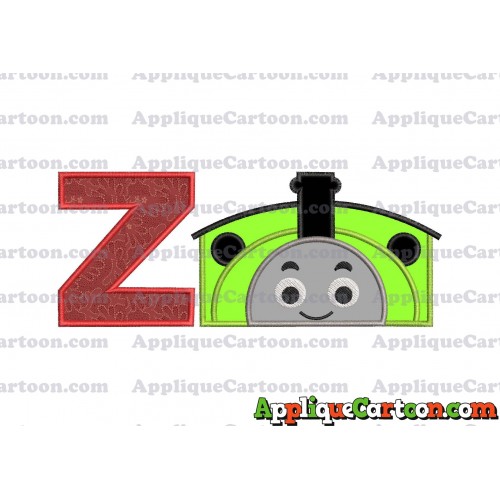 Percy the Train Applique Embroidery Design With Alphabet Z