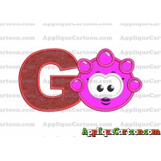 Pink Jelly Applique Embroidery Design With Alphabet G
