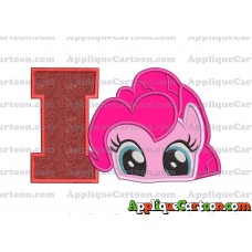 Pinky Pie My Little Pony Applique Embroidery Design With Alphabet I