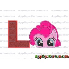 Pinky Pie My Little Pony Applique Embroidery Design With Alphabet L
