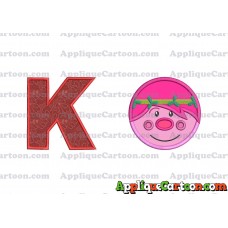Poppy Trolls Applique Machine Design With Alphabet K