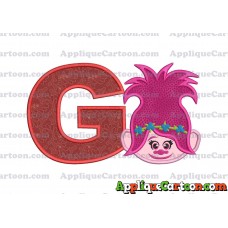Poppy Trolls Machine Applique Design 01 With Alphabet G