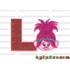 Poppy Trolls Machine Applique Design 01 With Alphabet L