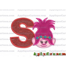 Poppy Trolls Machine Applique Design 01 With Alphabet S