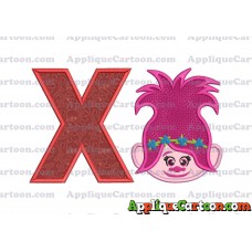 Poppy Trolls Machine Applique Design 01 With Alphabet X