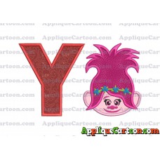 Poppy Trolls Machine Applique Design 01 With Alphabet Y
