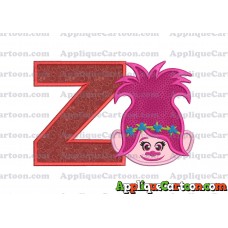Poppy Trolls Machine Applique Design 01 With Alphabet Z