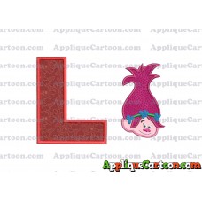 Poppy Trolls Machine Applique Design 02 With Alphabet L