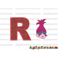 Poppy Trolls Machine Applique Design 02 With Alphabet R
