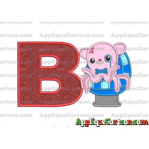 Professor Inkling Octonauts 01 Applique Embroidery Design With Alphabet B