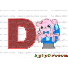 Professor Inkling Octonauts 01 Applique Embroidery Design With Alphabet D