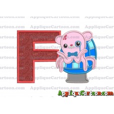 Professor Inkling Octonauts 01 Applique Embroidery Design With Alphabet F