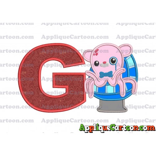 Professor Inkling Octonauts 01 Applique Embroidery Design With Alphabet G