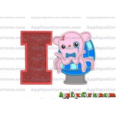 Professor Inkling Octonauts 01 Applique Embroidery Design With Alphabet I