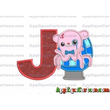 Professor Inkling Octonauts 01 Applique Embroidery Design With Alphabet J