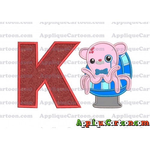 Professor Inkling Octonauts 01 Applique Embroidery Design With Alphabet K