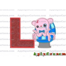 Professor Inkling Octonauts 01 Applique Embroidery Design With Alphabet L
