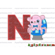 Professor Inkling Octonauts 01 Applique Embroidery Design With Alphabet N