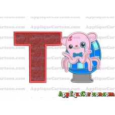 Professor Inkling Octonauts 01 Applique Embroidery Design With Alphabet T