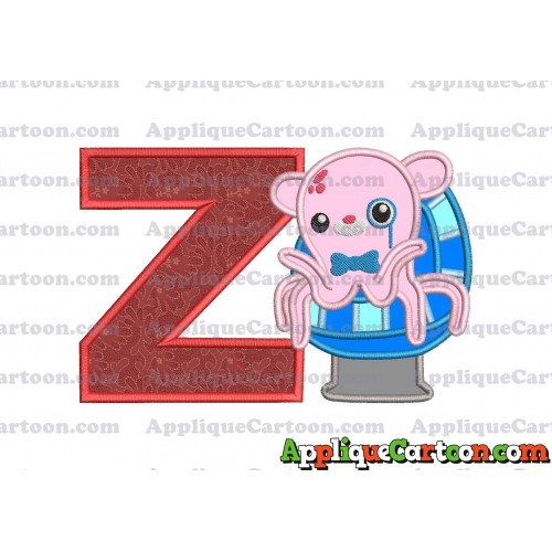 Professor Inkling Octonauts 01 Applique Embroidery Design With Alphabet Z