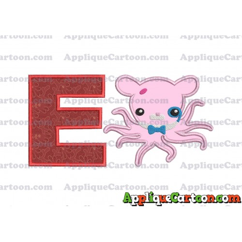 Professor Inkling Octonauts 02 Applique Embroidery Design With Alphabet E