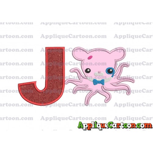 Professor Inkling Octonauts 02 Applique Embroidery Design With Alphabet J