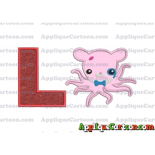 Professor Inkling Octonauts 02 Applique Embroidery Design With Alphabet L