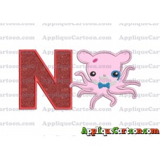 Professor Inkling Octonauts 02 Applique Embroidery Design With Alphabet N