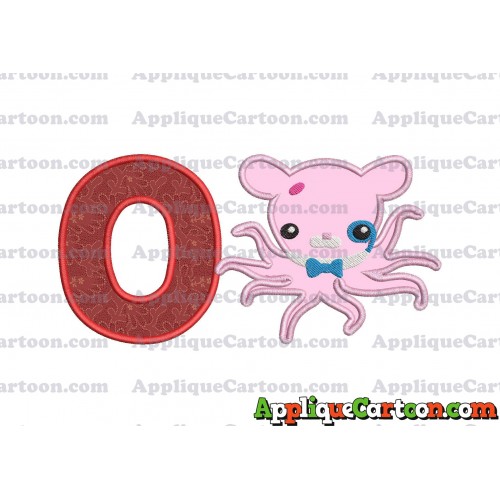 Professor Inkling Octonauts 02 Applique Embroidery Design With Alphabet O