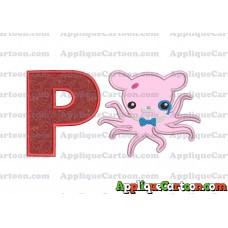 Professor Inkling Octonauts 02 Applique Embroidery Design With Alphabet P