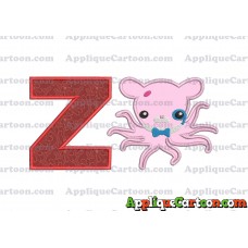 Professor Inkling Octonauts 02 Applique Embroidery Design With Alphabet Z