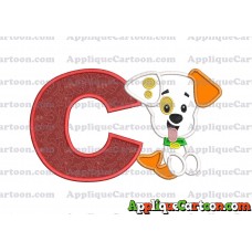 Puppy Bubble Guppies Applique Embroidery Design With Alphabet C
